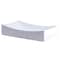 Novatto Modern White Porcelain Vessel Sink Set with Brushed Nickel Pop-up Drain NP-01141BN - alternate 3